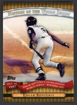 2010 Topps History of the World Series #HWS20 Edgar Renteria