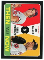 2020 Topps Heritage Then and Now #TN-13 Jim Palmer|Justin Verlander