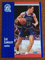 1991 Fleer Base Set #320 Luc Longley