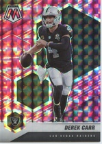 2021 Panini Mosaic Camo Pink #104 Derek Carr