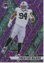 2025 Panini Mosaic Purple Scope Mosaic #170 Christian Wilkins