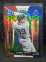 2021 Panini Prizm Stained Glass Red White & Blue Prizm #5 Aaron Judge