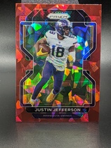 2021 Panini Prizm Prizm Red Ice #125 Justin Jefferson