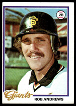 1978 Topps Base Set #461 Rob Andrews