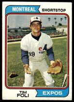 1974 Topps Base Set #217 Tim Foli