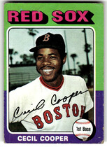 1975 Topps Base Set #489 Cecil Cooper