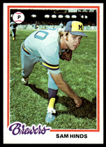 1978 Topps Base Set #303 Sam Hinds