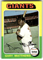 1975 Topps Base Set #79 Gary Matthews