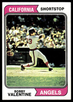 1974 Topps Base Set #101 Bobby Valentine