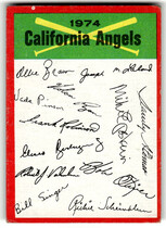 1974 Topps Team Checklists #4 California Angels