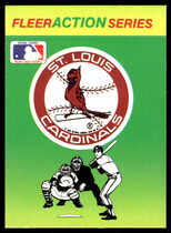 1990 Fleer Action Series Team Stickers #NNO Cardinals