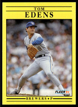 1991 Fleer Base Set #582 Tom Edens