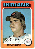 1975 Topps Base Set #639 Steve Kline