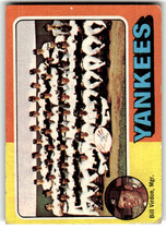 1975 Topps Base Set #611 New York Yankees