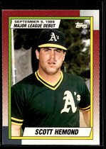 1990 Topps Debut 89 #54 Scott Hemond