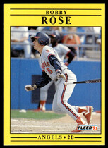 1991 Fleer Base Set #324 Bobby Rose