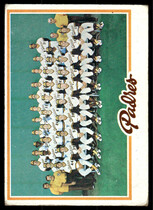 1978 Topps Base Set #192 Padres Team