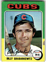 1975 Topps Base Set #233 Billy Grabarkewitz