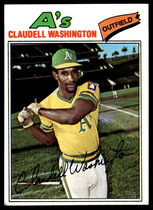 1977 Topps Base Set #405 Claudell Washington