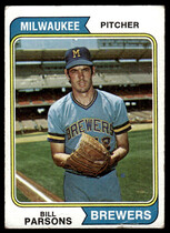 1974 Topps Base Set #574 Bill Parsons