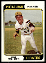 1974 Topps Base Set #612 Luke Walker