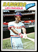 1977 Topps Base Set #196 Len Randle