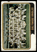 1974 Topps Base Set #16 Orioles Team