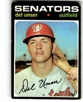 1971 Topps Base Set #33 Del Unser