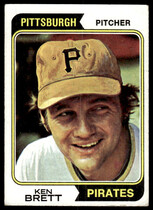 1974 Topps Base Set #237 Ken Brett