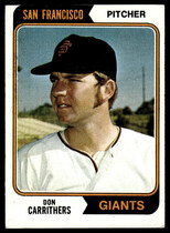 1974 Topps Base Set #361 Don Carrithers