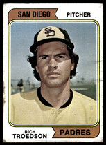 1974 Topps Base Set #77 Rich Troedson