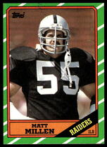 1986 Topps Base Set #72 Matt Millen