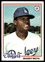 1978 Topps Base Set #228 Manny Mota