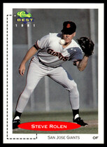 1991 Classic Classic/Best #112 Steve Rolen