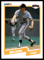 1990 Fleer Base Set #59 Mike La Cross