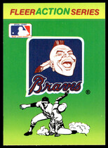 1990 Fleer Action Series Team Stickers #NNO Braves