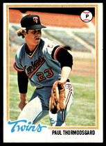 1978 Topps Base Set #162 Paul Thormodsgard