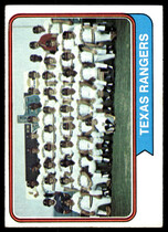 1974 Topps Base Set #184 Rangers Team