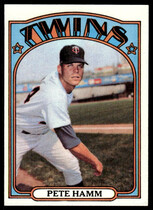 1972 Topps Base Set #501 Pete Hamm