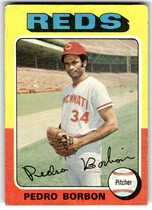 1975 Topps Base Set #157 Pedro Borbon