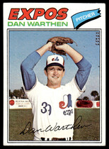 1977 Topps Base Set #391 Dan Warthen