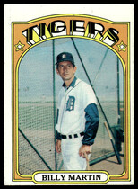 1972 Topps Base Set #33 Billy Martin