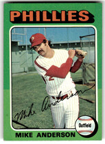 1975 Topps Base Set #118 Mike Anderson