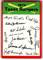 1974 Topps Team Checklists #24 Texas Rangers Team