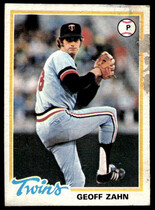 1978 Topps Base Set #27 Geoff Zahn