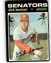 1971 Topps Base Set #60 Dick Bosman