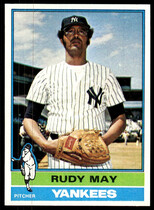 1976 Topps Base Set #481 Rudy May