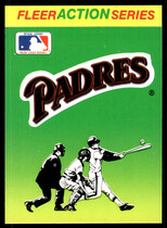 1990 Fleer Action Series Team Stickers #NNO Padres