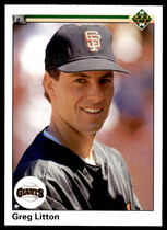 1990 Upper Deck Base Set #677 Greg Litton