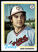 1978 Topps Base Set #386 Bob Gorinski